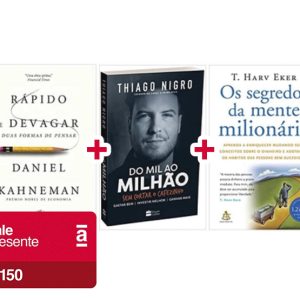 EM BREVE: Kit Livros - Rápido e devagar: Duas formas de pensar + Os segredos da mente milionária + Do Mil ao Milhão.